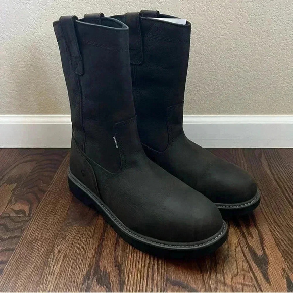 Wolverine Floorhand W10682 Waterproof Brown Leather Soft Toe Work Boots Sz 13 main image 5
